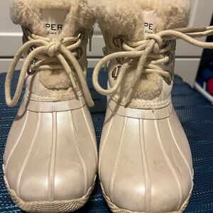 Sperry Kids Cream Boots